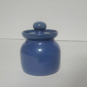 Bybee Blue Ceramic Jar with Lid